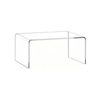 Présentoir U en Acrylique Transparent Épais 5mm, Étagère Empilable Modulable Lavable Multi-tailles, Rangement Comptoir pour Parfums, Cosmétiques(40x10X15cm/15.8x3.9x5.9in)