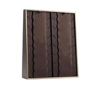 Présentoir vertical pour bijoux en cuir synthétique pour la vente de la maison, du détail, organisateur de boutique, 25 x 6,5 x 30 cm - Plateau de collier