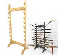 Présentoir Vertical pour épées - Support Robuste sur Pied pour 6 à 12 épées - Idéal pour Organiser et Ranger Votre Collection d'armes d'arts Martiaux et de katanas.
