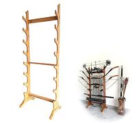 Présentoir Vertical pour épées - Support Robuste sur Pied pour 6 à 12 épées - Idéal pour Organiser et Ranger Votre Collection d'armes d'arts Martiaux et de katanas.