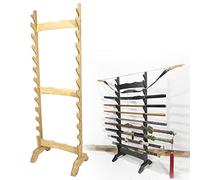 Présentoir Vertical pour épées - Support Robuste sur Pied pour 6 à 12 épées - Idéal pour Organiser et Ranger Votre Collection d'armes d'arts Martiaux et de katanas.