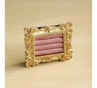 Présentoir vintage pour bagues, bijoux, boucles d'oreilles, organiseur de bijoux, cadre photo, présentoir à bijoux (4 rose)