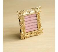 Présentoir vintage pour bagues, bijoux, boucles d'oreilles, organiseur de bijoux, cadre photo, présentoir à bijoux (6 rose)