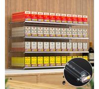 Présentoirs à cigarettes en acrylique transparent - Supports muraux et de comptoir avec poussoirs automatiques pour commerces de détail, supérettes et marchés - Augmentez vos ventes et votre