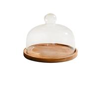 Présentoirs à gâteau Plateau à gâteaux avec Couvercle, Plateau à thé de l'après-midi, Plateau à Desserts, présentoir à Desserts, Couvercle en Verre Plateau Gateau (Size : M)