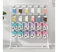 Présentoirs De Chaussettes Réglables, Cintre De Sous-Vêtements Simple Face Non Perforé Monté Au Sol, Supports De Stockage De Magasins De Vêtements Au Détail