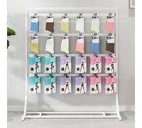 Présentoirs De Chaussettes Réglables, Cintre De Sous-Vêtements Simple Face Non Perforé Monté Au Sol, Supports De Stockage De Magasins De Vêtements Au Détail