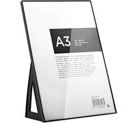 Présentoirs de Table en Acrylique Format A3/A4/A5,présentoirs pour Cartes avec Support incliné Format PS+PMMA Porte-Menu Support pour Menus Blanc/Noir