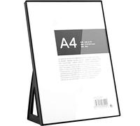 Présentoirs de table en acrylique Format A3/A4/A5,présentoirs pour cartes avec support incliné Format PS+PMMA Porte-menu Support pour Menus Blanc/noir