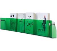 Présentoirs Étagères Catalogue Et De Référence Étagères en Acrylique Transparent Étagère Murale Flottante De 24 Pouces, Porte-revues Mural Suspendu avec Vis Outils, Black, 47.2in/120cm