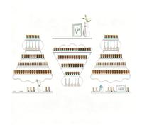 Présentoirs muraux for Vernis à Ongles, Lot de 6 Supports muraux en Forme de Volant de Badminton, étagères métalliques for cosmétiques à Domicile, Spa ou Salon de beauté.(White)