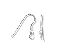 Présentoirs pour Bijoux Accessoires création Crochets Boucle d'oreille Attache 18 mm (50 pièces) Argenté