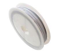 Présentoirs pour Bijoux Accessoires création Fil câblé 0.45 mm en Bobine de 50 mètres Blanc