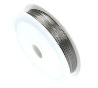 Présentoirs pour bijoux Accessoires création Fil câblé 0.45 mm en Bobine de 50 mètres Gris
