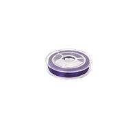 Présentoirs pour Bijoux Accessoires création Fil Nylon élastique 0,8 mm en Bobine (11 mètres) Violet