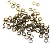 Présentoirs pour Bijoux Accessoires création Perles à écraser 3 mm 200 pièces Bronze