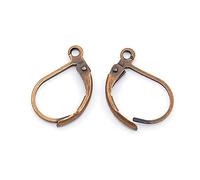 Présentoirs pour Bijoux Accessoires création Support Boucles d'oreilles dormeuses 15 x 10 mm (10 pièces) Cuivre