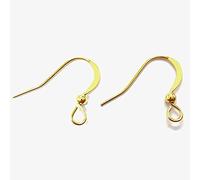 Présentoirs pour bijoux Crochets Boucle d'oreille 15 mm avec Boule (20 pièces) Doré