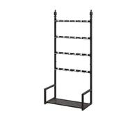 Présentoirs pour magasins, Présentoir multifonctionnel sur pied, Étagères réglables pour chaussettes, sous-vêtements, pantalons, foulards, tissus(Zwart,70x35x155cm)