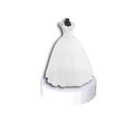 Présentoirs sur pied polyvalents, socle cylindrique cylindrique portable pour boutiques de mariage, magasins de détail, décoration intérieure - Plateforme de présentation polyvalente, (Blanc