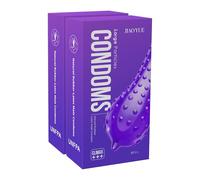 Préservatif en latex naturel - Gros clous surélevés, côtés parallèles avec sac à sperme (stimulant +++) (16)