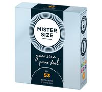 Mister Size Passion & Love Condoms Pure Feel 53 mm - Size M 3 Stk.
