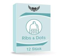 Préservatifs avec picots solides Pois et nervures - 48 pièces 52mm Feeling real Extra mince Film lubrifiant extra humide pour les relations anales par Lovelyness