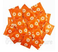ON) Préservatifs Stimulation I Largeur 54 mm I Pack de 100 I Préservatifs premium nervurés I Épaisseur de paroi mince 0,07 mm I Végans I pour hommes