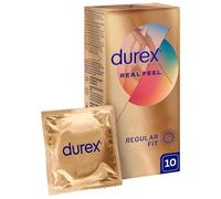 Préservatifs Durex Natural Feeling - Préservatifs sans latex pour une sensation naturelle de peau à peau - Préservatif sans latex (10 (10x1))