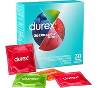 Préservatifs Durex Surprise Mix - Variété excitante, emballage pratique et discret - pour des rapports sexuels protégés et une stimulation supplémentaire - paquet en vrac de 40 préservatifs