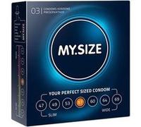 Préservatifs en latex naturel taille 57 3pcs my.size 20145 Multicolore