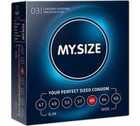 Préservatifs en latex naturel taille 60 3pcs my.size 20152 Multicolore