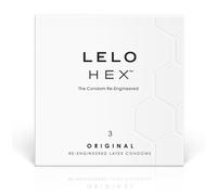 Préservatifs hexagonaux LELO HEX boîte de 36 latex ultra-sensibles - Couleur: Transparent, Contenu: 3