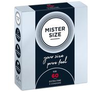 Mister Size – Préservatifs Passion & Love Pure Feel 60 mm Taille XL 3 pièces