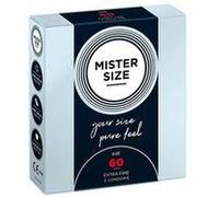 Préservatifs fins Mister Size - 60mm (3 unités)