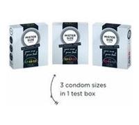 Mister Size Passion & Love Condom sets Set d'essai étroit 47-49-53 1x préservatif taille 49 + 1x préservatif taille 57 + 1x préservatif taille 64 3 Stk.