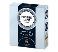 Mister Size Passion & Love Condoms Pure Feel 53 mm - Size M 3 Stk.