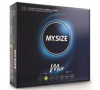 Préservatifs MY.SIZE Assortiment 49mm 4 Variantes Vegan Hypoallergénique CE