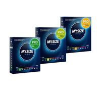 Préservatifs MY.SIZE PRO taille 1,2,3-47,49,53 mm, 3x3 préservatifs - Parfaitement ajustés afin que chacun trouve sa taille