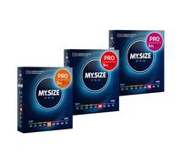 Préservatifs MY.SIZE PRO taille 4,5,6-57,60,64 mm, 3x3 préservatifs - Parfaitement ajustés afin que chacun trouve sa taille