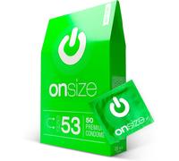 Préservatifs Onsize I 53 Mm De Large I 50 Pièces I Épaisseur De Paroi Mince De 0,07 Mm I Premium Ultra-Fins I Végans I Pour Hommes