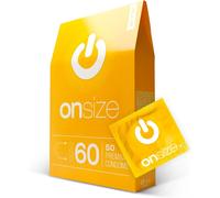 Préservatifs Onsize I 60 Mm De Large I 50 Pièces I Épaisseur De Paroi Mince De 0,07 Mm I Premium Ultra-Fins I Végans I Pour Hommes