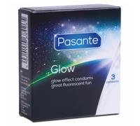 Préservatifs Pasante Glow Fluo Noir Lisse 53mm Vegan CE