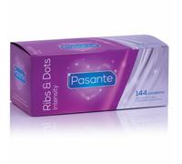 Préservatifs Pasante Ribs & Dots 52mm Texturés Intensity Vegan CE