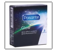 Préservatifs phosphorescents Pasante Glow conditionnés en 3 unités