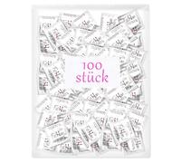 Préservatifs pour hommes - Pack de 100 pièces - Sensation naturelle - Préservatifs extra fins pour des sensations intenses pendant les rapports sexuels - 53 mm de large - Préservatif pour hommes