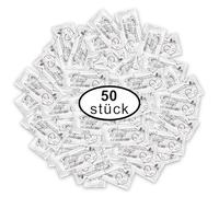 Préservatifs pour hommes - Pack de 50 pièces - Sensation naturelle - Préservatifs extra fins pour des sensations intenses pendant les rapports sexuels - 53 mm de large - Préservatif pour hommes