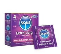 PRESERVATIFS - SKINS - EXTRA LARGE - 4 unités