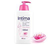 Préservez votre équilibre intime au quotidien avec INTIMA Gel Douche Extra Doux à l'Extrait d'Hamamélis, Fabriqué en France, 500mL - Lot de 3