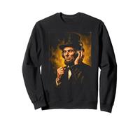 Président Abraham Lincoln Casque DJ Fan de Musique Sweatshirt